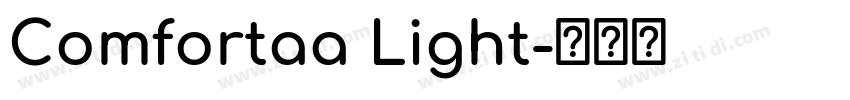 Comfortaa Light字体转换